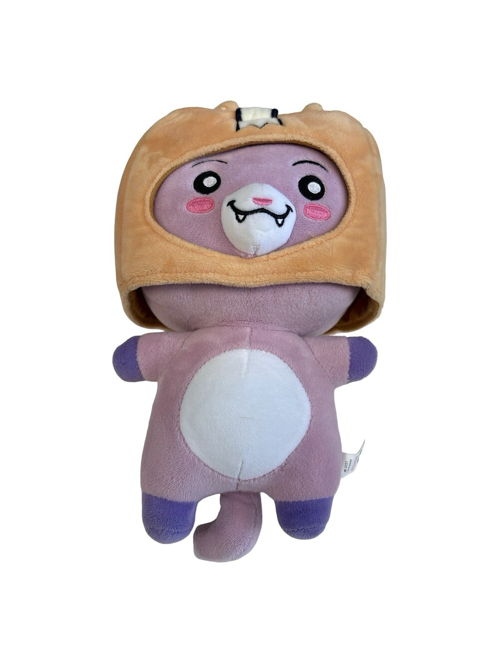 Lankybox Foxy Plush Lanky Box Boxy Fox 10” Purple Lavender Big Head Helmet